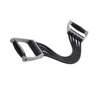 Extenseur Poitrine 150LB Réglable, Poignées Antidérapantes PP | Cordon Élastique 30 Tensions par Tube, Structure Amovible, Usage Bureau et Musculation Haut du Corps