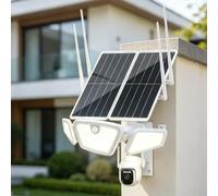 Extenseur WiFi à énergie solaire 1200 Mbps 30 W double bande extérieure | Grande batterie de 111 Wh, longue portée de 300 m, prend en charge 100 appareils, double bande 2,4 G/5,8 G, antenne 9 dBi