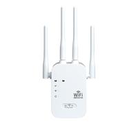 Extenseur WiFi, Booster de Signal d'extension WiFi,Booster de Signal du routeur sans Fil de 1200 Mbps - Routeur de Couverture Plus Large à 4 Ports avec Double Bande 5 GHz / 2,4 GHz pour la Maison