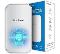 Extenseur WiFi extérieur Pro | Amplificateur de signal | IP65 résistant aux intempéries | AC 1200 Mbit/s | Portée de transmission jusqu'à 91,4 m | MU-MIMO | 65 appareils | Port Ethernet | Prend en