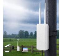 Extenseur WiFi extérieur Star-Link pour routeur Star-Link Gen3/4/4X/Mini | Star-Link Répéteur de signal étanche IP65 jusqu'à 128 appareils pour ferme/cour/camping-car/camping, 2,4 G 574 Mbps + 5,8 G