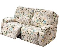 Extensible 1 2 3 places Canapé Relax Sofa Housse, 4/6/8 pièces Fauteuil Relax Inclinable Complète Spandex Housse de Canapé Protège Canapé Housse avec Poche Latérale ( Color : #19 , Size : 2 people (6