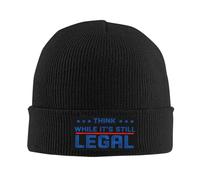 Extensible Beanie pour Homme Réfléchissez-y Tant Que C'est Encore légal Bonnet Chapeau Tricot Léger Chapeau Tricoté pour Sports Adultes Cyclisme