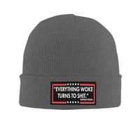 Extensible Bonnet Souple Tricoté Drôle, Tout ce Qui est éveillé Tourne à la Merde Bonnet Hiver Chaud Tricot Unisexe Casquette Tricoté pour Adultes Cyclisme Femme
