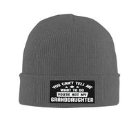 Extensible Bonnet Tricoté Tu ne Peux Pas me dire ce Que Je Dois Faire. Tu n'es Pas ma Petite-Fille. Bonnet Chapeau Tricot Chaud Beanie Hats pour Adultes Sports Femme