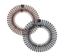 Extensible Cheveux, 6 Pièces Full Circle Peigne, Plastique Souple Peigne Circulaire, Peigne Extensible, Peigne à Cheveux Extensible