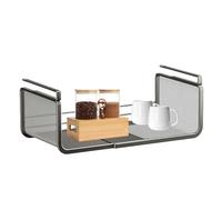 Extensible sous le panier d'étagère - Rangement de suspension en métal réglable | Organisateur d'armoire, cuisine, garde-manger, bureau, banc à chaussures et étagère à plaques | Insertion D