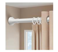 Extensible Tringle à Rideau de Douche 40-500 cm Sans Perçage, Inoxydable Réglable Télescopique Barre à Tringle Ressort Extensible de Douche à Rideau for Cuisine Porte(Blanc,3.1-4m/123"-157")