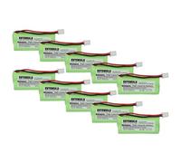 EXTENSILO 10x Batterie Compatible avec Siemens Gigaset AL110a, A260 Trio, A265, A345, AL110 téléphone Fixe sans Fil (850mAh, 2,4V, NiMH)