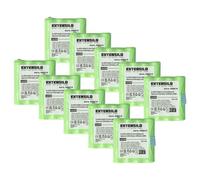 EXTENSILO 10x Batterie remplacement pour Motorola LIS-P14MAA03A1AX, BP-38, IXNN4002B pour radio talkie-walkie (800mAh, 4,8V, NiMH)