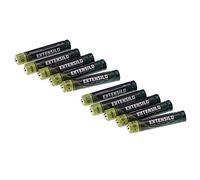 EXTENSILO 10x Piles AAAA - Piles primaires (550mAh, 1,5V, alcaline)
