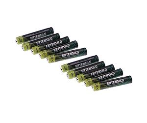 EXTENSILO 10x Piles AAAA - Piles primaires (550mAh, 1,5V, alcaline)
