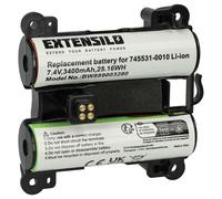 EXTENSILO 1x Batterie Compatible avec Bose SoundLink Revolve+, Revolve Plus, Revolve+ 2 Haut-parleurs, Enceintes portatives (3400mAh, 7,4V, Li-ION)