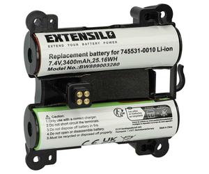EXTENSILO 1x Batterie Compatible avec Bose SoundLink Revolve+, Revolve Plus, Revolve+ 2 Haut-parleurs, Enceintes portatives (3400mAh, 7,4V, Li-ION)