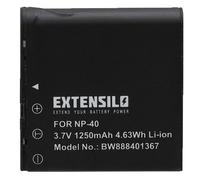 EXTENSILO 1x Batterie compatible avec Digilife DDV-H30, DDV-H71Z, DDV-H8, DDV-H3, DDH-H6, DDV-5100HD, DDH-H3 appareil photo (1250mAh, 3,7V, Li-ion)