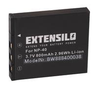 EXTENSILO 1x Batterie compatible avec Easypix V600, VX600, VX6330, VX1400, VX1400HD appareil photo, reflex numérique (800mAh, 3,7V, Li-ion)