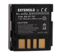 EXTENSILO 1x Batterie compatible avec JVC GR-DF540EX, GR-DF540, GR-DF520, GR-DF470, GR-DF450US, GR-DF470US appareil photo (700mAh, 7,4V, Li-ion)
