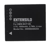 EXTENSILO 1x Batterie compatible avec Panasonic Lumix DMC-FS6, DMC-FS62, DMC-FS62EG-A appareil photo, reflex numérique (1000mAh, 3,7V, Li-ion)