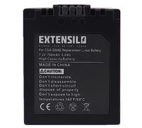 EXTENSILO 1x Batterie Compatible avec Panasonic Lumix DMC-FZ8 Appareil Photo, Reflex numérique (750mAh, 7,2V, Li-ION)