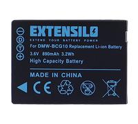 EXTENSILO 1x batterie compatible avec Panasonic Lumix DMC-TZ31, DMC-TZ36, DMC-TZ6, DMC-TZ7 appareil photo, reflex numérique (890mAh, 3,6V, Li-ion)