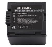 EXTENSILO 1x Batterie compatible avec Panasonic PV-GS55, PV-GS70, VDR-D100, VDR-D150 appareil photo, reflex numérique (2500mAh, 7,4V, Li-ion)