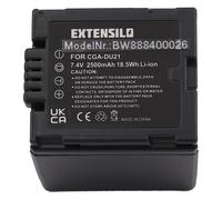 EXTENSILO 1x Batterie compatible avec Panasonic VDR-M55, VDR-M70, VDR-M75, VDR-M95 appareil photo, reflex numérique (2500mAh, 7,4V, Li-ion)