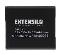 EXTENSILO 1x Batterie Compatible avec Sony Cybershot DSC-W310, DSC-W320, DSC-W330, DSC-W350 Appareil Photo, Reflex numérique (630mAh, 3,7V, Li-ION)