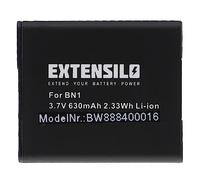 EXTENSILO 1x Batterie Remplacement pour Sony NP-BN1 pour Appareil Photo, Reflex numérique (630mAh, 3,7V, Li-ION)