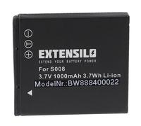EXTENSILO 1x Batteries Compatible avec Panasonic Lumix DMC-FX30, DMC-FS3, DMC-FS5, DMC-FS20 Appareil Photo, Reflex numérique (1000mAh, 3,7V, Li-ION)