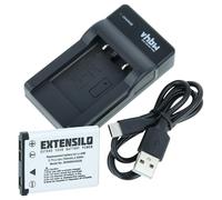 EXTENSILO 1x Station de Charge, 1x câble d'alimentation, 1x Batterie Compatible avec Alba SL1031, SL1430, SL1231