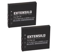 EXTENSILO 2x Batterie compatible avec Agfa Agfaphoto DC-735 appareil photo (800mAh, 3,7V, Li-ion)