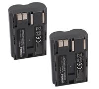 EXTENSILO 2x Batterie compatible avec Canon EOS D30 | D60, D20, 5D, 10D, 300D, 50D, 1D, 40D, D10, 20D, 30D appareil photo (1600mAh,