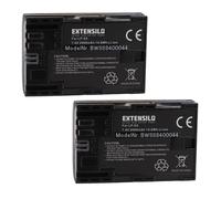 EXTENSILO 2x Batterie compatible avec Canon EOS R5 Mark II | 80D, R5, R6, 7D Mark II, R6 Mark II, 70D, 90D, R, R5 C, 7D appareil
