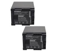 EXTENSILO 2x Batterie compatible avec Canon Legria HF M32, HF M300, HF M31, HF G25, HF M306, HF M307 caméra vidéo caméscope (2670mAh, 7,2V, Li-ion)
