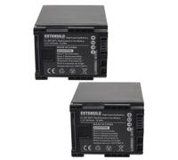 EXTENSILO 2x Batterie compatible avec Canon Legria HF S30 caméra vidéo caméscope (2670mAh, 7,2V, Li-ion)