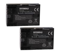 EXTENSILO 2x Batterie compatible avec Canon poignée alimentation BG-E7, BG-9, BG-E6, BG-E13, BG-E14 (2000mAh, 7,4V, Li-ion)
