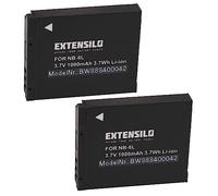 EXTENSILO 2X Batterie Compatible avec Canon PowerShot SX500 is, SX510 HS, SX530 HS, SX600 HS, SX510H, SX520 HS Appareil Photo (1000mAh, 3,7V, Li-ION)