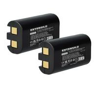 EXTENSILO 2X Batterie Compatible avec Dymo LabelManager 260, 260 P, 280 imprimante, Scanner, imprimante d'étiquettes (1000mAh, 7,4V, Li-ION)