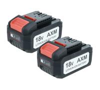 EXTENSILO 2x Batterie compatible avec Flex Lithium Power 18V | outil électrique (5000 mAh, Li-ion, 18 V)