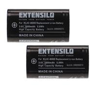 EXTENSILO 2x Batterie compatible avec Jay-Tech Jay-Cam i4800 appareil photo (1600mAh, 3,6V, Li-ion)