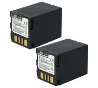 EXTENSILO 2x Batterie compatible avec JVC GZ-MG77, GZ-MG77AC, GZ-MG70, GZ-MG67U, GZ-MG67AH-U, GZ-MG70E appareil photo (3150mAh, 7,4V, Li-ion)