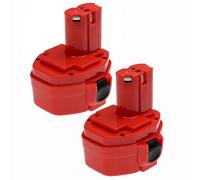 EXTENSILO 2x Batterie compatible avec Makita 6934FD, 6935FD, 6934FDWDE, 6935FDWDE, 8280D, 6935FDWDEX outil électrique (3300 mAh, NiMH, 14,4 V)
