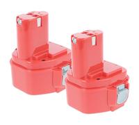 EXTENSILO 2X Batterie Compatible avec Makita UB121D | UC120DA, UC120D, UC120DR, UB120D, UB120DWB, UB120DWA outil électrique (3300 mAh, NiMH, 12 V)