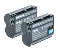 EXTENSILO 2x Batterie compatible avec Nikon poignée alimentation MB-N11, MB-N10, MD-D16, MH-25a (2250mAh, 7V, Li-ion), puce d'information