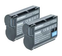 EXTENSILO 2X Batterie Compatible avec Nikon poignée Alimentation MB-N11, MB-N10, MD-D16, MH-25a (2250mAh, 7V, Li-ION), Puce d'information