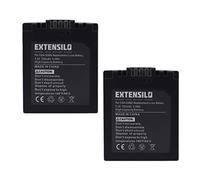 EXTENSILO 2X Batterie Compatible avec Panasonic Lumix DMC-FZ18, DMC-FZ30, DMC-FZ28, DMC-FZ38, DMC-FZ35 Appareil Photo (750mAh, 7,2V, Li-ION)