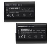 EXTENSILO 2x Batterie compatible avec Panasonic Lumix GH5S, GH5, G9, DC-S5K, DC-S5 appareil photo (2250mAh, 7,2V, Li-ion)
