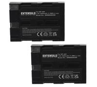 EXTENSILO 2x Batterie compatible avec Pentax K10D, K20D appareil photo (1600mAh, 7,4V, Li-ion)