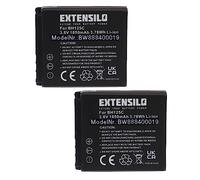 EXTENSILO 2X Batteries Compatible avec Sigma DP1 Merrill, DP2 Merrill caméra de Sport, Appareil Photo, Reflex numérique (1050mAh, 3,6V, Li-ION)