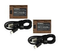 EXTENSILO 2x Batterie compatible avec Sony Alpha A7 III | A7R4, A7R III, A7 Mark 3, A7R Mark 3 appareil photo (2400mAh, 7,2V,